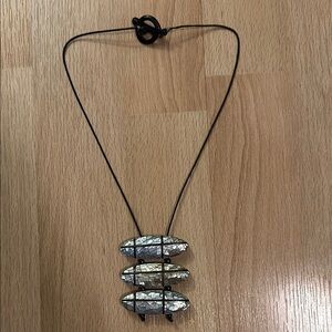 Unique Bohemian Abalone Mosaic Necklace